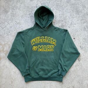 Vintage WILLIAM & MARY Jan Sport Collegiate Sewn Patch Pullover Hoodie Sweater